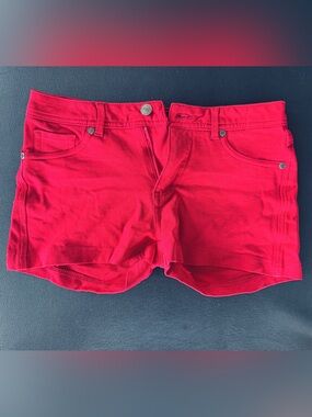 Active USA Red Jean Shorts